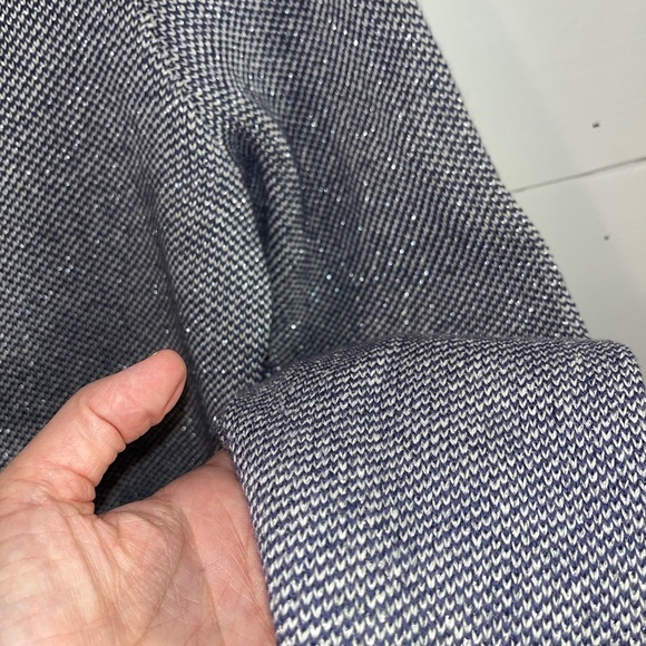 💙 COCOGIO – Knit Blazer Jacket with Silver Thread (L/G - Picture 7 of 8